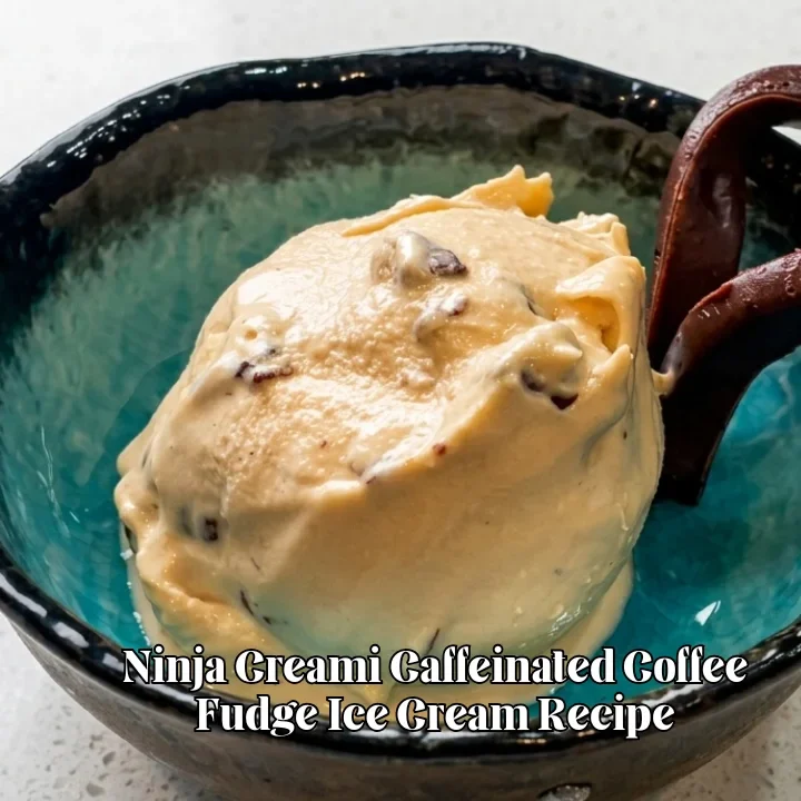 Ninja Creami Caffeinated Coffee Fudge Ice Cream Recipe