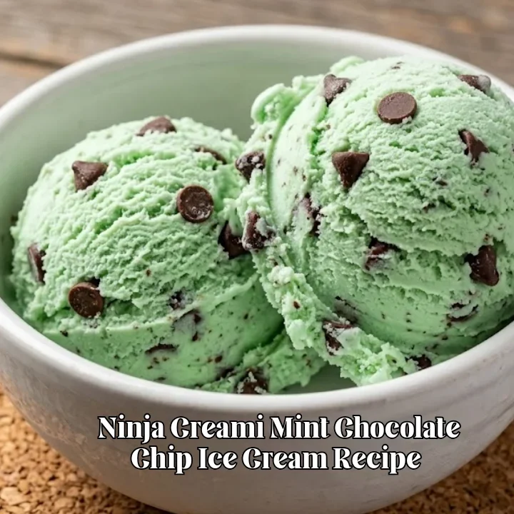 Ninja Creami Mint Chocolate Chip Ice Cream Recipe