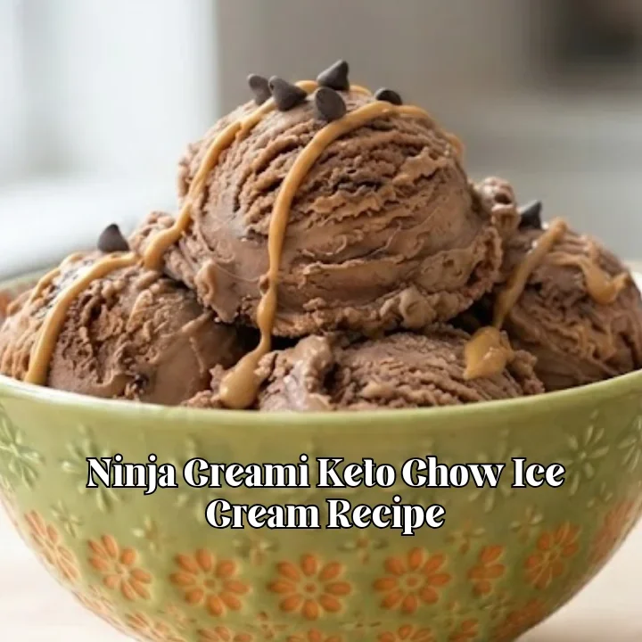 Ninja Creami Keto Chow Ice Cream Recipe