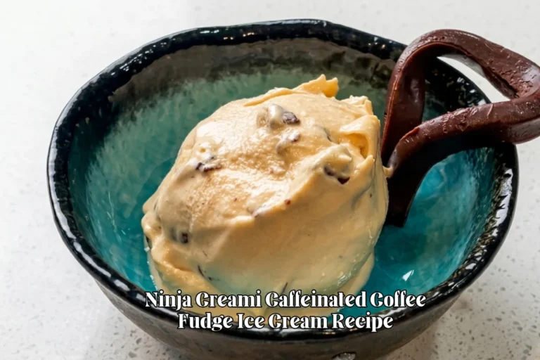 Ninja Creami Caffeinated Coffee Fudge Ice Cream Recipe