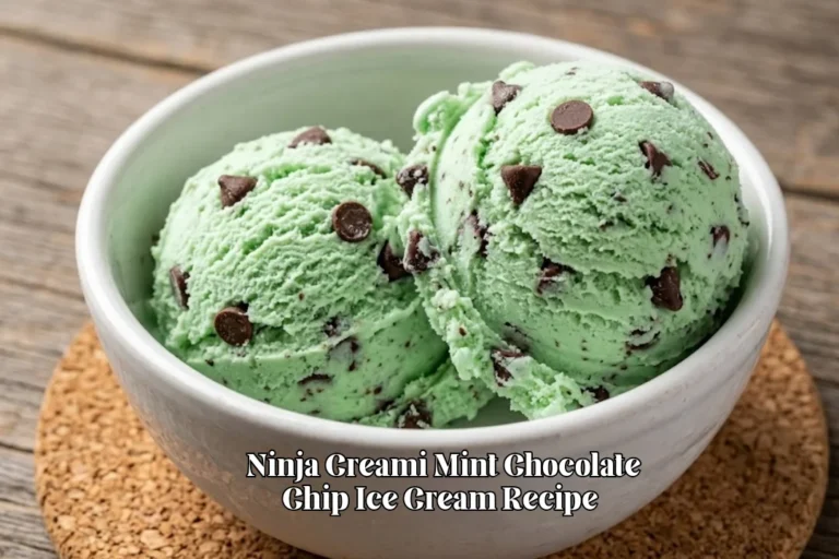 Ninja Creami Mint Chocolate Chip Ice Cream Recipe