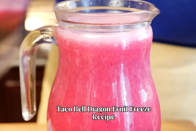 Taco Bell Dragon Fruit Freeze Recipe