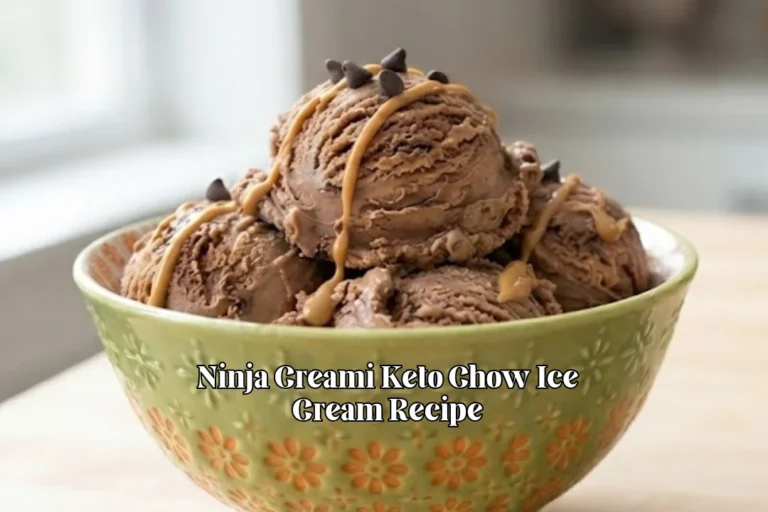 Ninja Creami Keto Chow Ice Cream Recipe