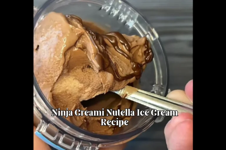 Ninja Creami Nutella Ice Cream Recipe