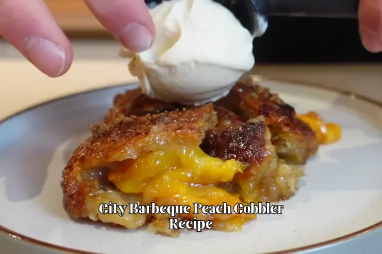 City Barbeque Peach Cobbler Recipe